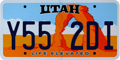 UT license plate Y552DI