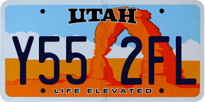 UT license plate Y552FL