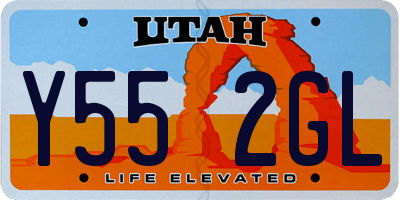 UT license plate Y552GL