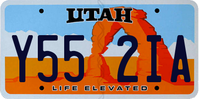 UT license plate Y552IA