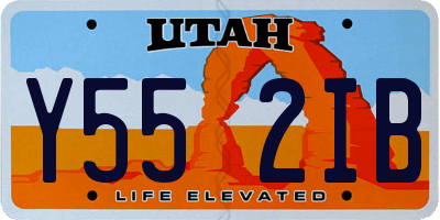 UT license plate Y552IB