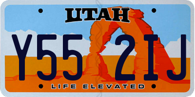 UT license plate Y552IJ