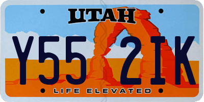 UT license plate Y552IK