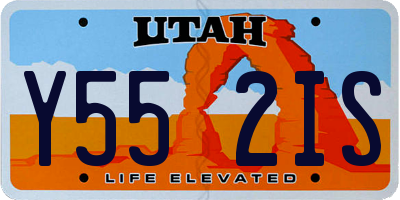 UT license plate Y552IS