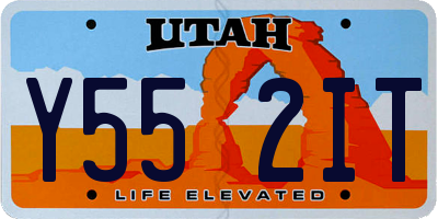 UT license plate Y552IT