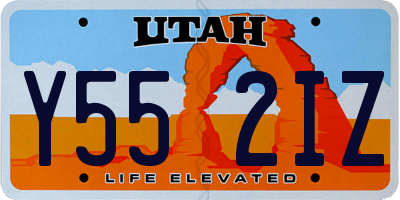 UT license plate Y552IZ