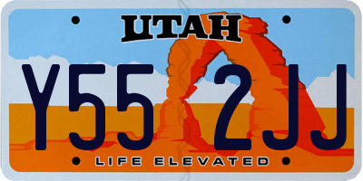 UT license plate Y552JJ