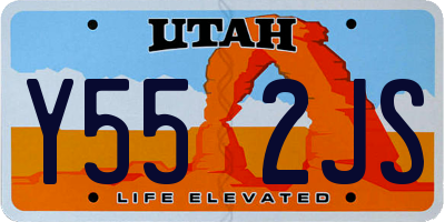 UT license plate Y552JS