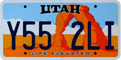 UT license plate Y552LI