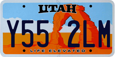 UT license plate Y552LM