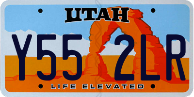 UT license plate Y552LR