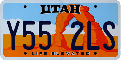 UT license plate Y552LS