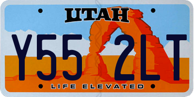 UT license plate Y552LT