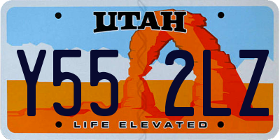 UT license plate Y552LZ
