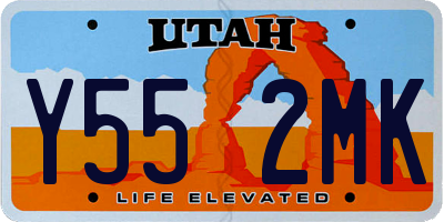 UT license plate Y552MK