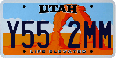 UT license plate Y552MM
