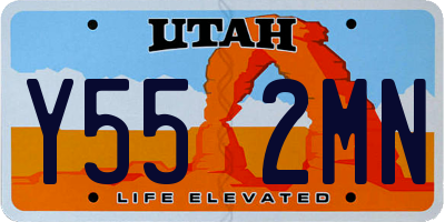 UT license plate Y552MN