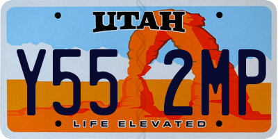 UT license plate Y552MP