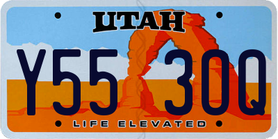 UT license plate Y553OQ