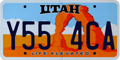 UT license plate Y554CA