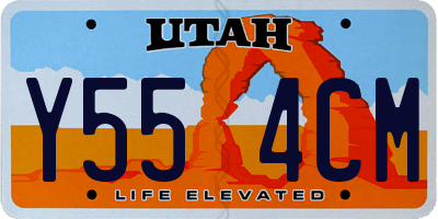 UT license plate Y554CM
