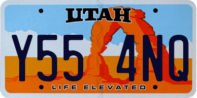 UT license plate Y554NQ