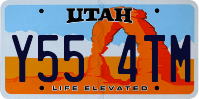 UT license plate Y554TM
