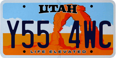 UT license plate Y554WC