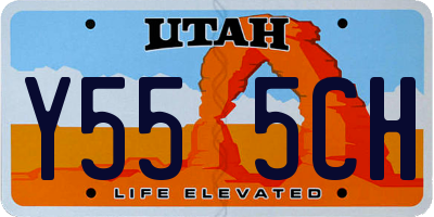 UT license plate Y555CH