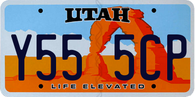 UT license plate Y555CP