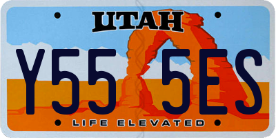 UT license plate Y555ES