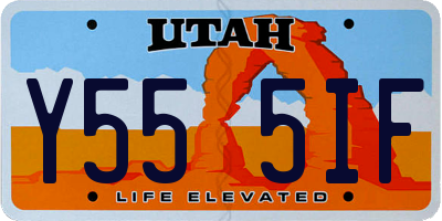 UT license plate Y555IF