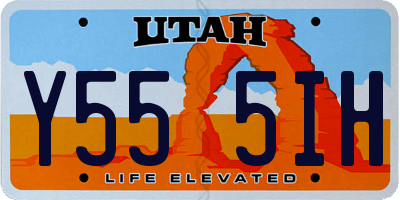 UT license plate Y555IH