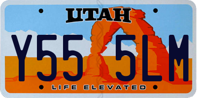 UT license plate Y555LM