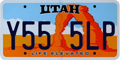 UT license plate Y555LP