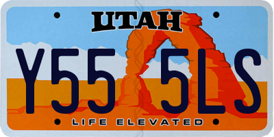 UT license plate Y555LS