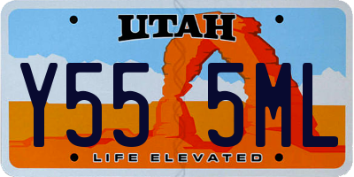 UT license plate Y555ML