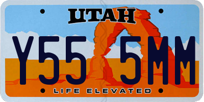 UT license plate Y555MM