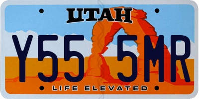 UT license plate Y555MR