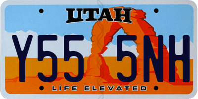 UT license plate Y555NH