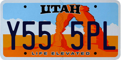 UT license plate Y555PL