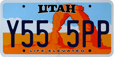 UT license plate Y555PP
