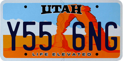 UT license plate Y556NG