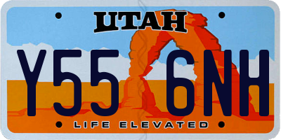 UT license plate Y556NH