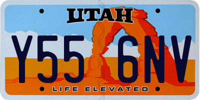 UT license plate Y556NV