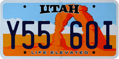 UT license plate Y556OI
