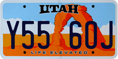 UT license plate Y556OJ