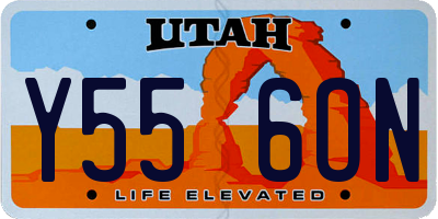 UT license plate Y556ON