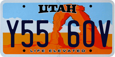 UT license plate Y556OV