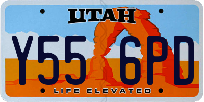 UT license plate Y556PD